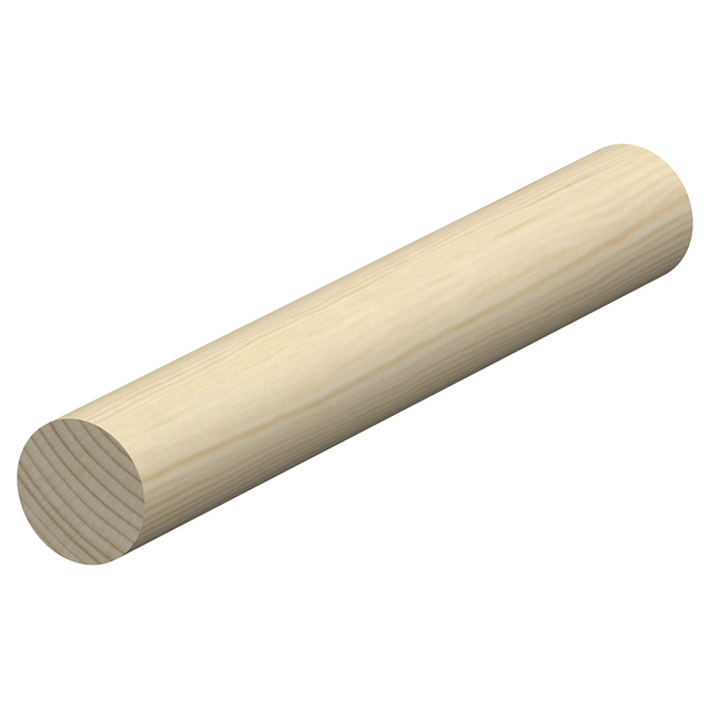27MM RUNDSTAV FURU L=1,0M OBEHANDLAD RAW (10) | Beijerbygg Byggmaterial