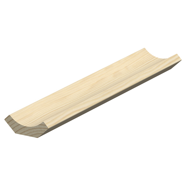 15X43 HÅLKÄLSLIST OBH L=3,6M TÄCKER 30MM FURU RAW (10)