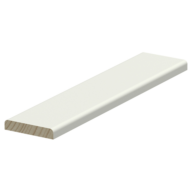 8X43 FOGLIST VITMÅLAD L=3,6M FURU RAW (20)