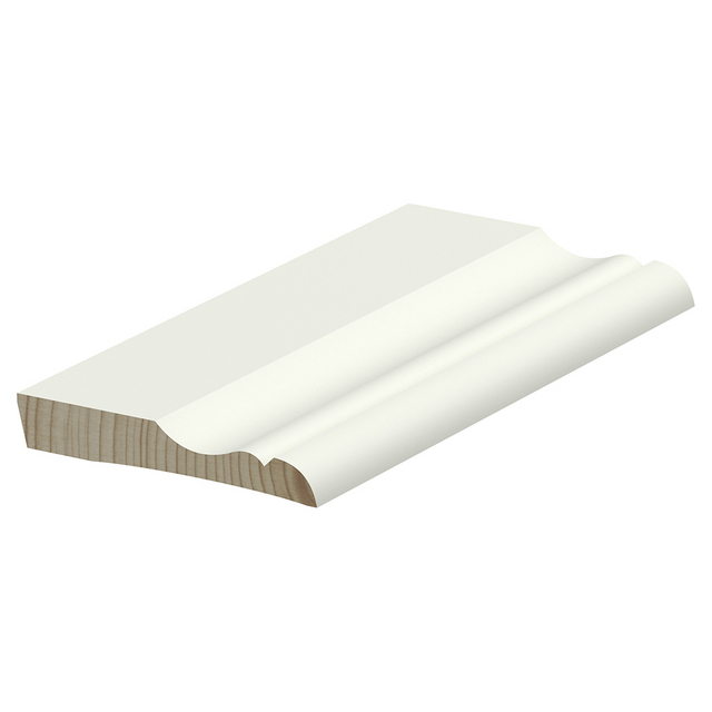 SOCKEL FURU 15X95MM ALLMOGE VITMÅLAD