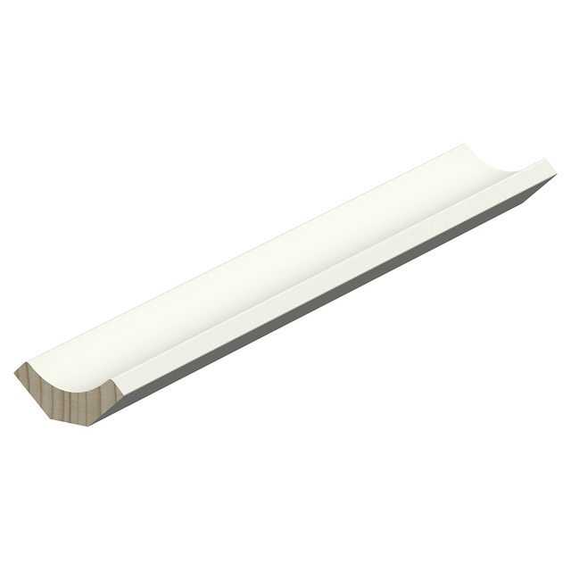 15X33 HÅLKÄLSLIST VIT L=3,6M TÄCKER 24MM FURU RAW (10) | Beijerbygg Byggmaterial