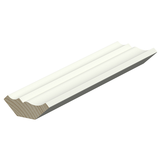 21X56 TAKLIST ALLMOGE VIT 3,6M TÄCKER 40MM FURU RAW (8) | Beijerbygg Byggmaterial