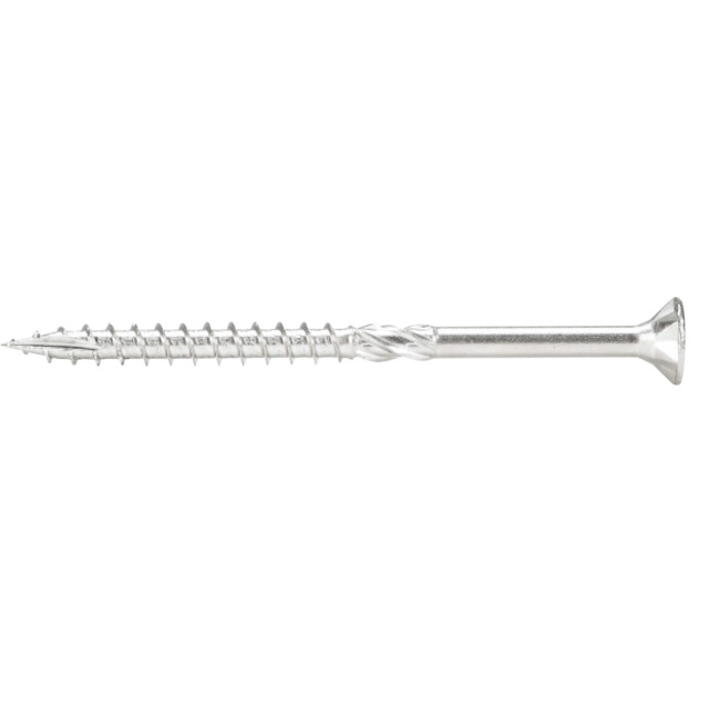 TRÄSKRUV ROSTFRI A4 FLH UTOMHUS 5,0X120 100ST