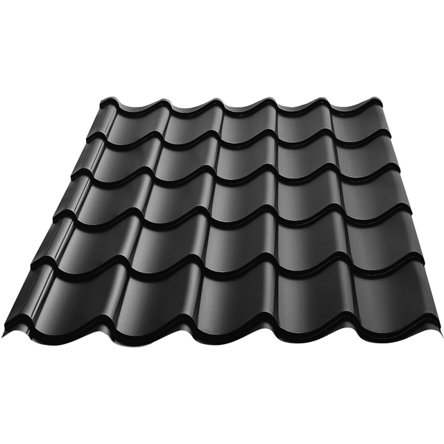 Produktbild föreställande artikeln TAKPANNA ROYAL SVART HC L=2100MM från kategorin Betongpannor
