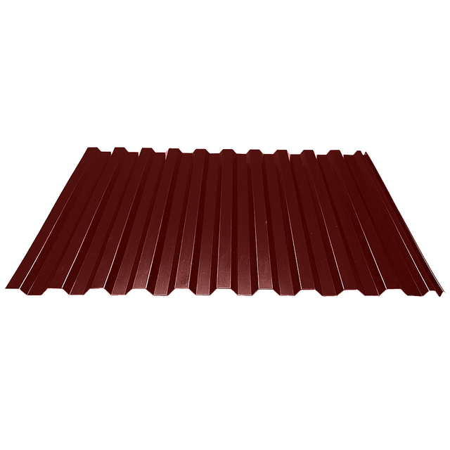 TAKPLÅT 20-105 EKONOMI MÖRKRÖD 78022 HC L=2500MM 25P