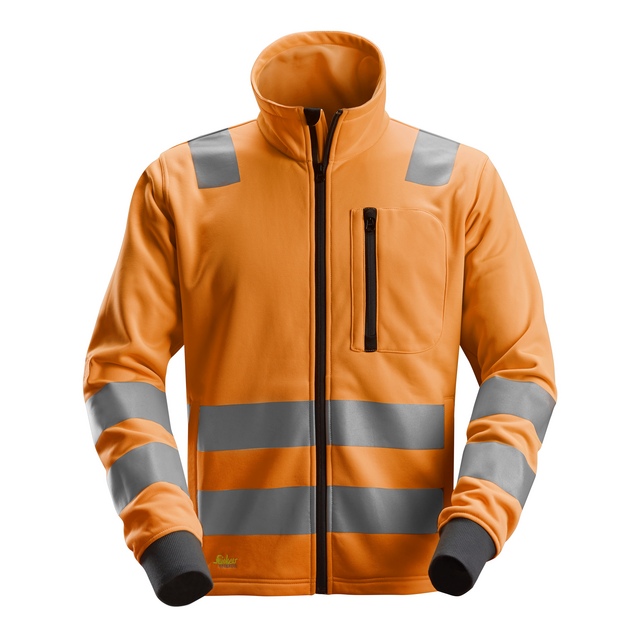 FLEECEJACKA AW KL2/KL3 VARSELORANGE STL S | Beijerbygg Byggmaterial