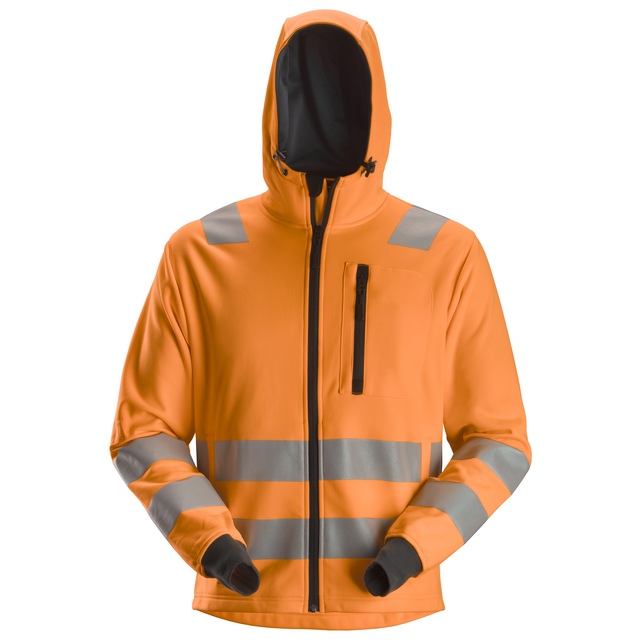 HOODIE FZ VARSEL KL2 AW VARSELORANGE STL XS | Beijerbygg Byggmaterial
