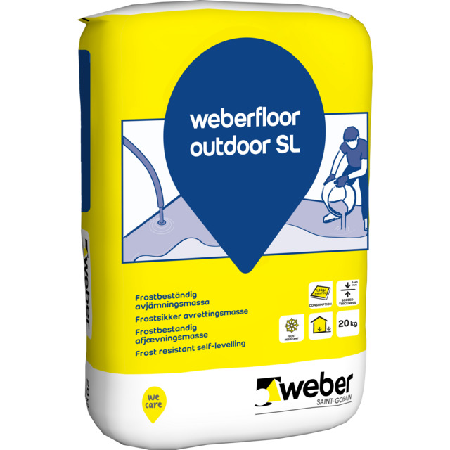 GOLVAVJÄMNING UTOMHUS FLOOR OUTDOOR SL 20KG | Beijerbygg Byggmaterial
