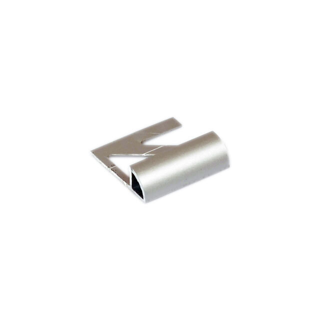 KAKELLIST KVARTSRUND ALU SILVERELOXERAD MATT 10MM 2,5M | Beijerbygg Byggmaterial