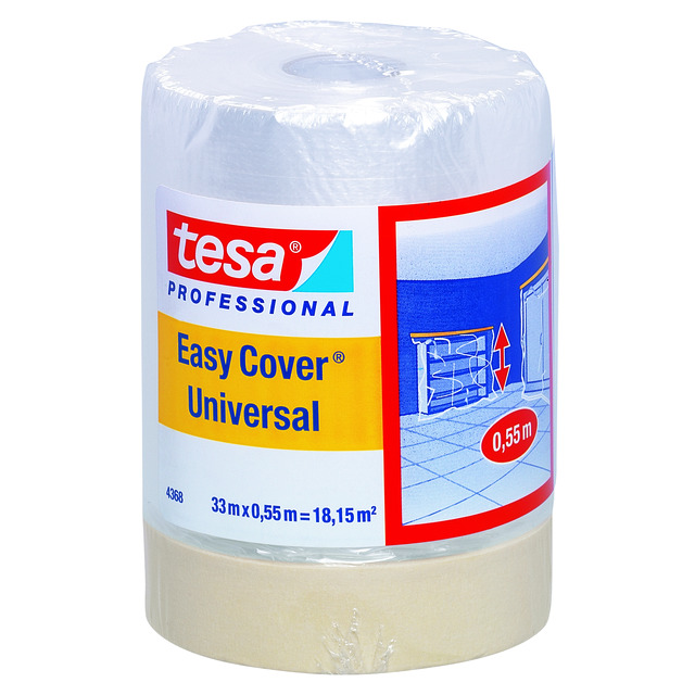 MASKERINGSFOLIE EASY COVER UNIVERSAL TESA 33MX550MM
