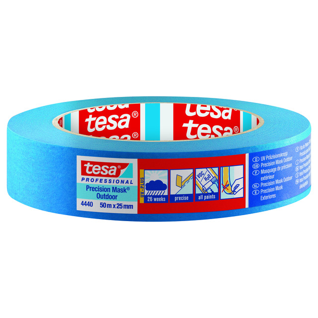 MASKERINGSTEJP PRECISION 4440 OUTDOOR TESA BLÅ 50MX25MM