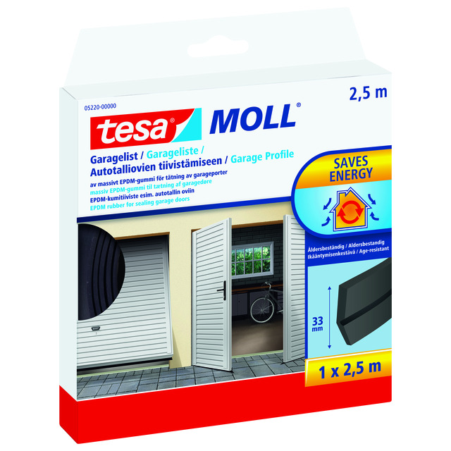 TÄTNINGSLIST GARAGE TESA SVART