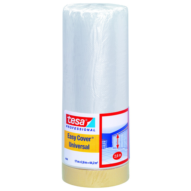 MASKERINGSFOLIE EASY COVER UNIVERSAL TESA 17MX2600MM | Beijerbygg Byggmaterial
