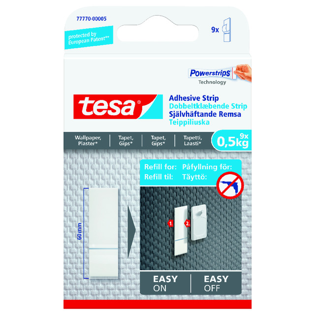 REMSA 77770 TESA SJÄLVHÄFTANDE TAPET/PUTS 0,5KG | Beijerbygg Byggmaterial