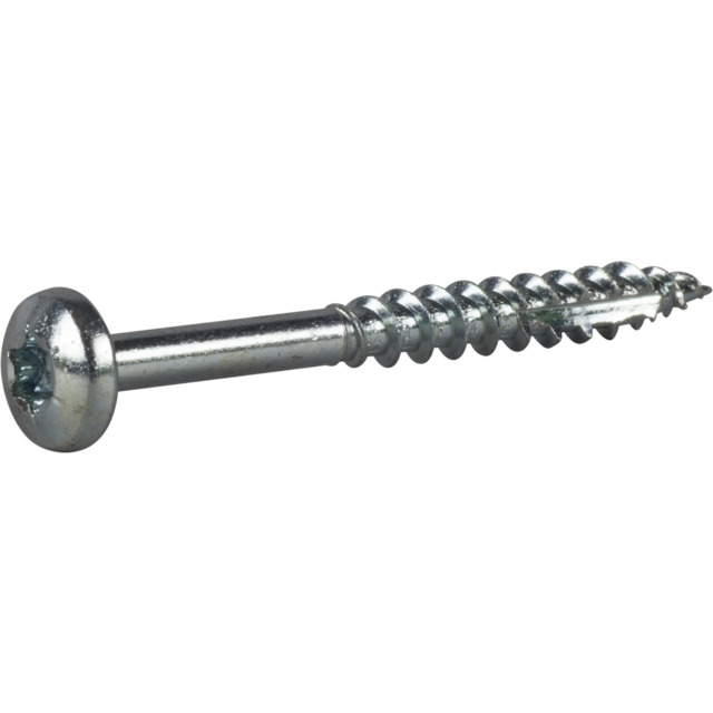 TRÄSKRUV ESSDRIVE KULLRIG SKALLE FZB 6X60MM 100ST