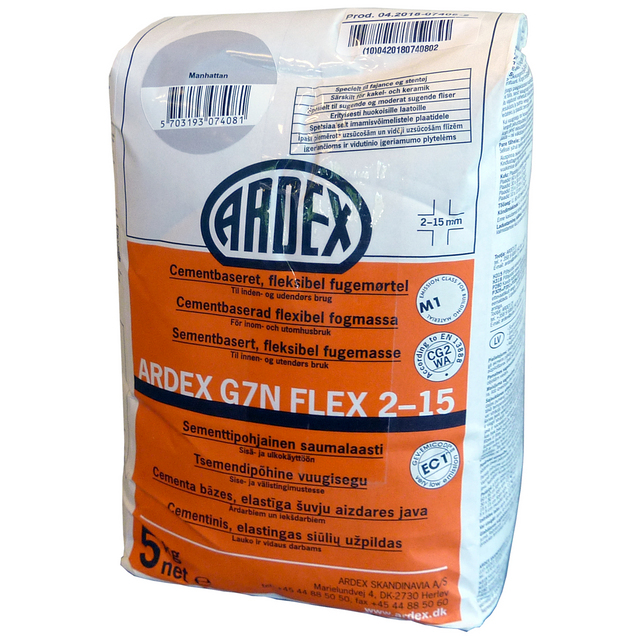KLINKERFOG ARDEX G7N FLEX 2-15 MANHATTAN 5KG | Beijerbygg Byggmaterial