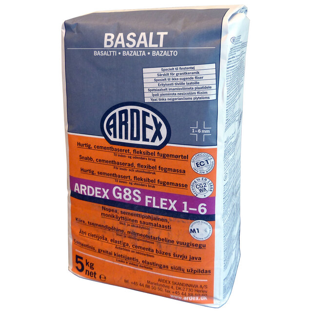 FOG G8S BASALT 5KG ARDEX 1-6MM SNABB GOLV/VÄGG | Beijerbygg Byggmaterial