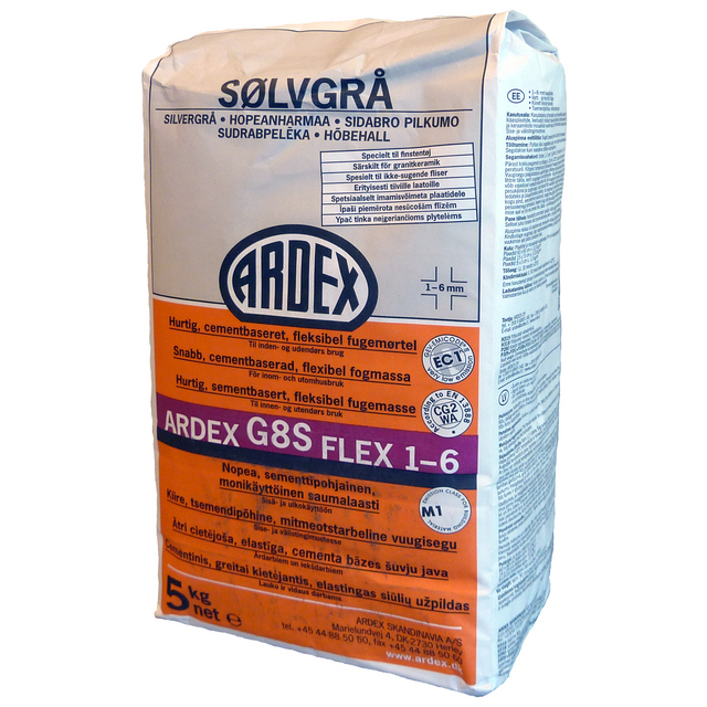 FOG G8S SILVGRÅ 5KG ARDEX 1-6MM SNABB GOLV/VÄGG | Beijerbygg Byggmaterial