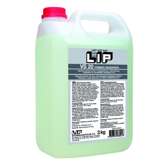 PRIMER LIP VS 20 ÅNGSPÄRR 3KG