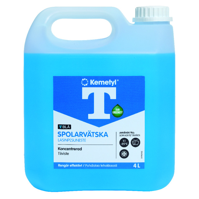 SPOLARVÄTSKA T-BLÅ KONC 4L | Beijerbygg Byggmaterial