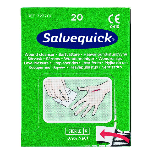 Produktfoto för SÅRTVÄTTARE SALVEQUICK 20ST | Beijerbygg Byggmaterial