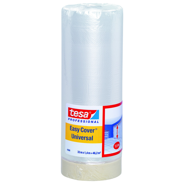 MASKERINGSFOLIE EASY COVER UNIVERSAL TESA 33MX1400MM | Beijerbygg Byggmaterial