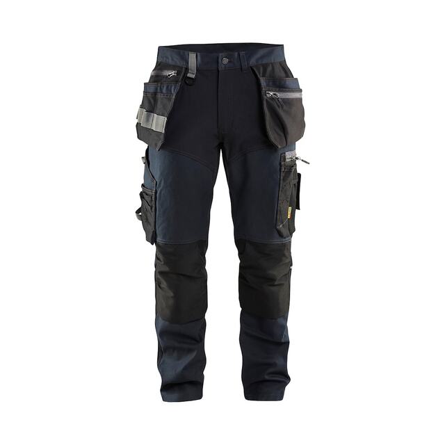 HANTVERKSBYXA MED STRETCH 1599 1343 MÖRK MARINBLÅ/SVART D84 | Beijerbygg Byggmaterial