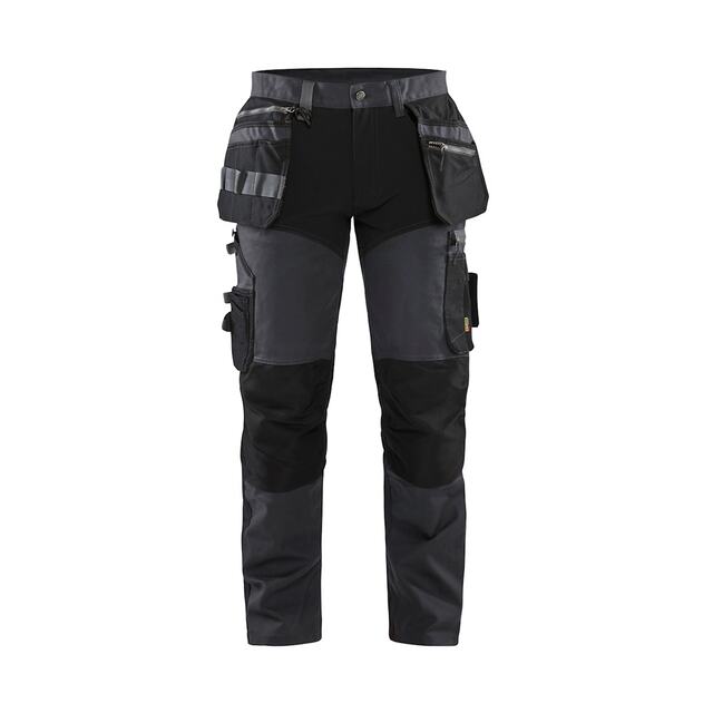 HANTVERKSBYXA MED STRETCH 1599 1343 MÖRKGRÅ/SVART D84 | Beijerbygg Byggmaterial