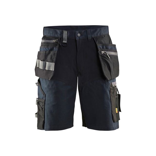 HANTVERKSSHORTS 1598 1343 MED STRETCH MÖ MARINBLÅ/SVART C50 | Beijerbygg Byggmaterial