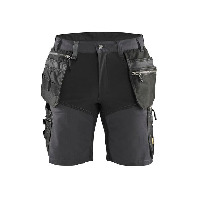 HANTVERKSSHORTS 1598 1860 STRETCH MELLANGRÅ/SVART C48 | Beijerbygg Byggmaterial