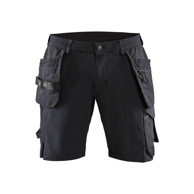 HANTVERKSSHORTS 4-VÄGSSTRETCH 1520 1645 SVART/MÖRKGRÅ C50 | Beijerbygg Byggmaterial
