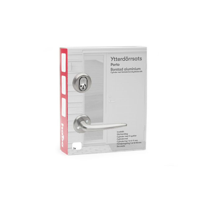 YTTERDÖRRSATS PORTO BORSTAD ALU