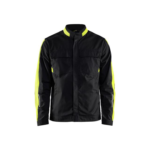 INDUSTRIJACKA 4444 1832 STRETC SVART/VARSELGUL M | Beijerbygg Byggmaterial