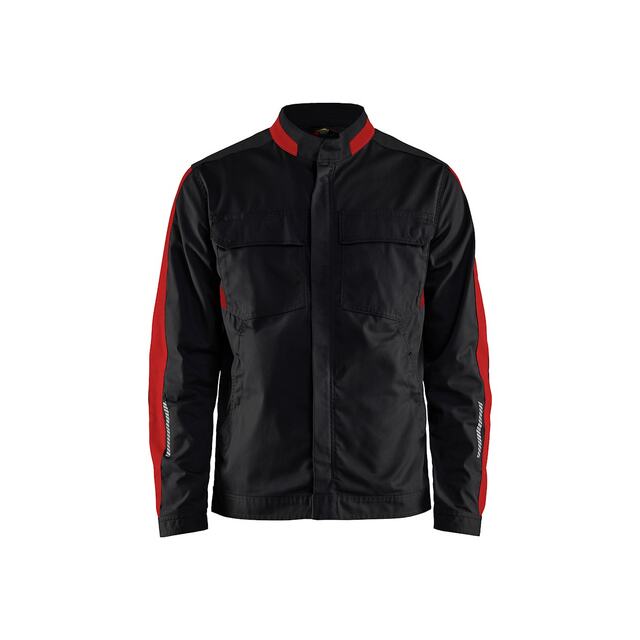 INDUSTRIJACKA 4444 1832 STRETC SVART/RÖD M | Beijerbygg Byggmaterial