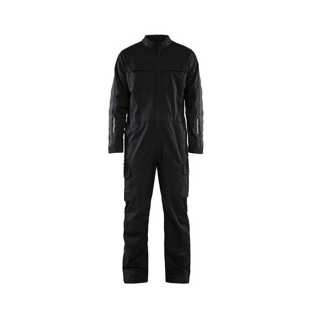 INDUSTRIOVERALL 6144 1832 STRETCH SVART/MÖRKGRÅ C52 | Beijerbygg Byggmaterial
