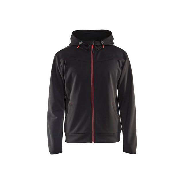 LUVTRÖJA 3363 2526 MED DRAGKEDJA SVART/RÖD L | Beijerbygg Byggmaterial