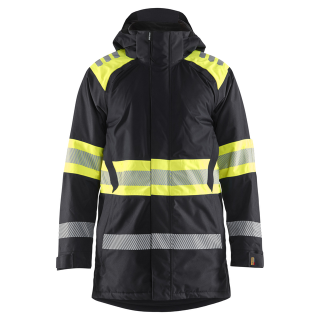 VINTERPARKAS 4485 1977 VARSEL SVART/VARSELGUL XS | Beijerbygg Byggmaterial