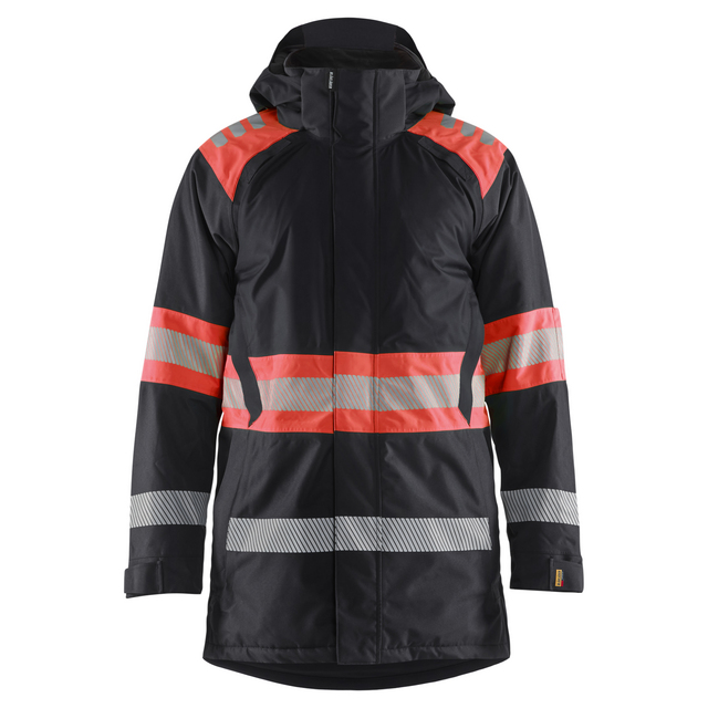 VINTERPARKAS 4485 1977 VARSEL SVART/VARSELRÖD M | Beijerbygg Byggmaterial