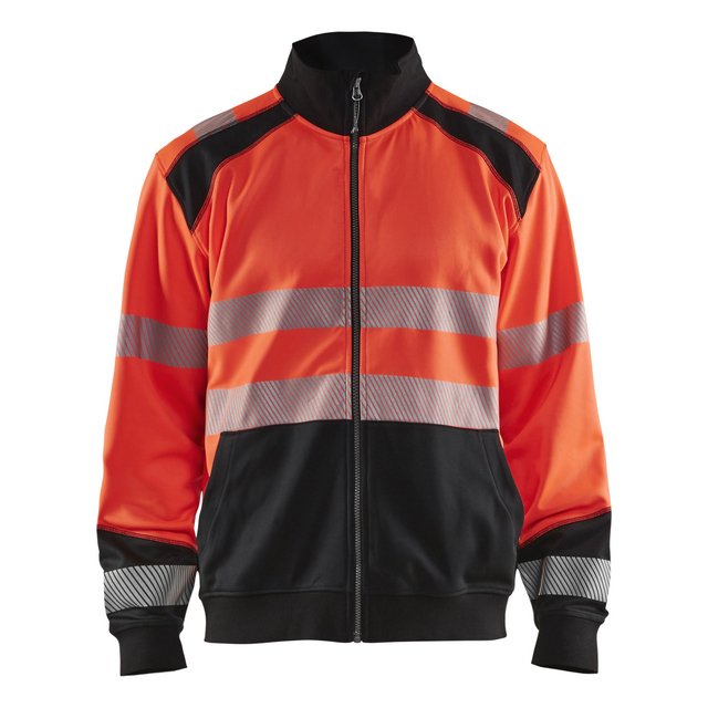 VARSELTRÖJA 35582528 DRAGKEDJA VARSELRÖD/SVART M | Beijerbygg Byggmaterial