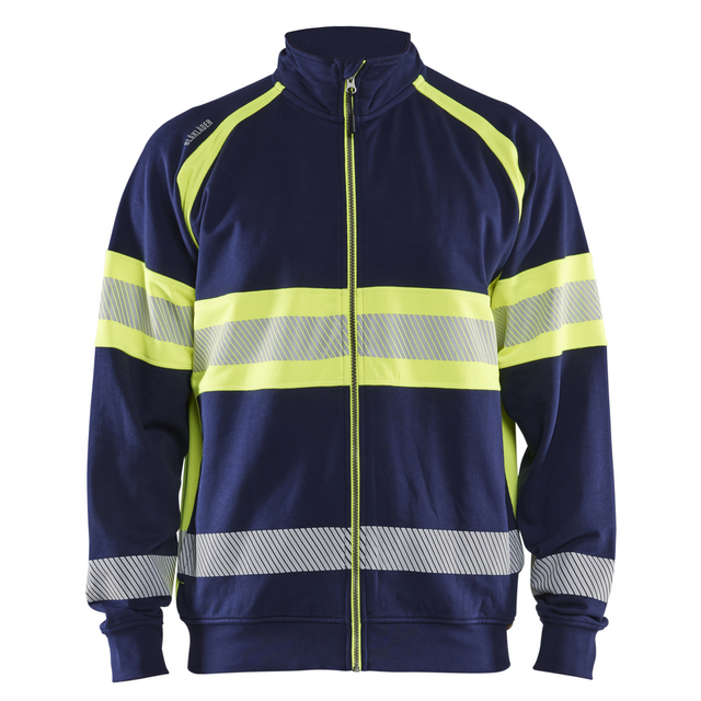 VARSELTRÖJA 3551 1158 MARINBLÅ/VARSELGUL XL | Beijerbygg Byggmaterial