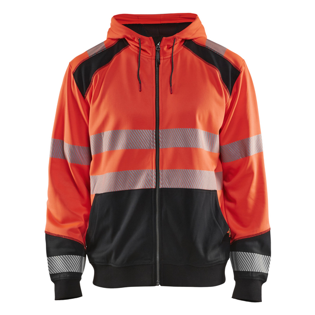 VARSELTRÖJA 3546 2528 MED LUVA VARSELRÖD/SVART XXL | Beijerbygg Byggmaterial