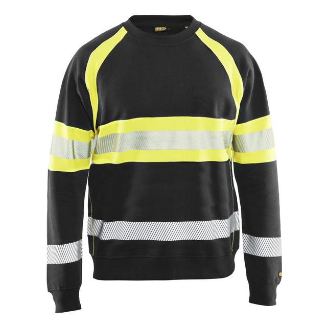 VARSELTRÖJA 3359 1158 SVART/VARSELGUL M | Beijerbygg Byggmaterial