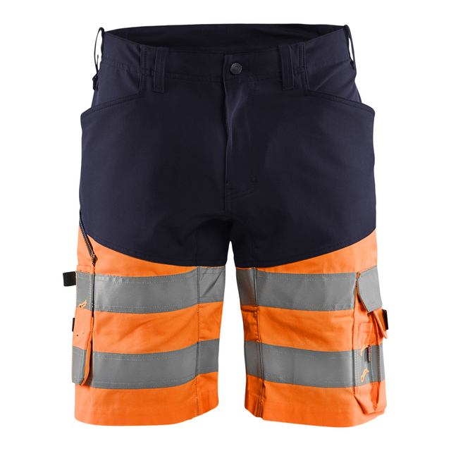 VARSELSHORTS 1541 1811 STRETCH UTAN SPIKFICKOR BLÅ/ORANGE C58 | Beijerbygg Byggmaterial