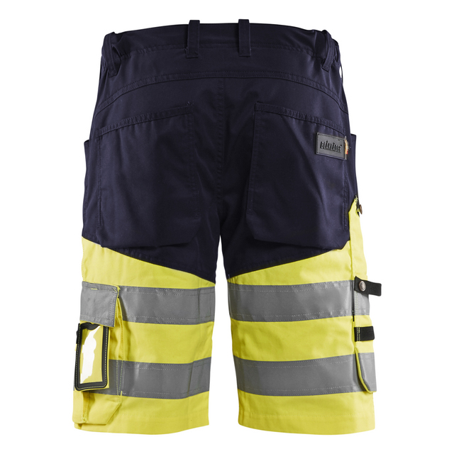 Produktbild föreställande artikeln VARSELSHORTS 1541 1811 STRETCH UTAN SPIKFICKOR BLÅ/GUL C44 från kategorin Varselbyxor