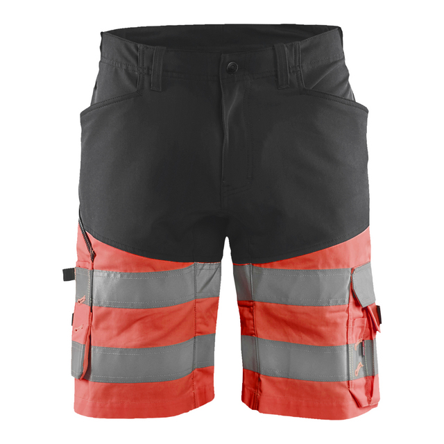 VARSELSHORTS 1541 1811 MED STRETCH SVART/VARSELRÖD C64 | Beijerbygg Byggmaterial