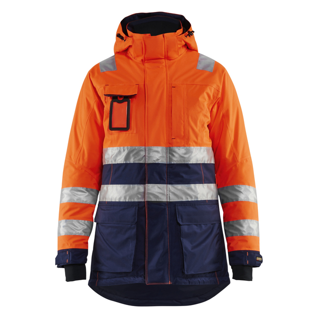 VARSELPARKAS 4472 1987 VINTER DAM VARSELORANGE/MARINBLÅ L | Beijerbygg Byggmaterial
