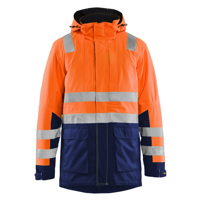 VARSELPARKAS 4495 1987 VARSELORANGE/MARINBLÅ XXL | Beijerbygg Byggmaterial