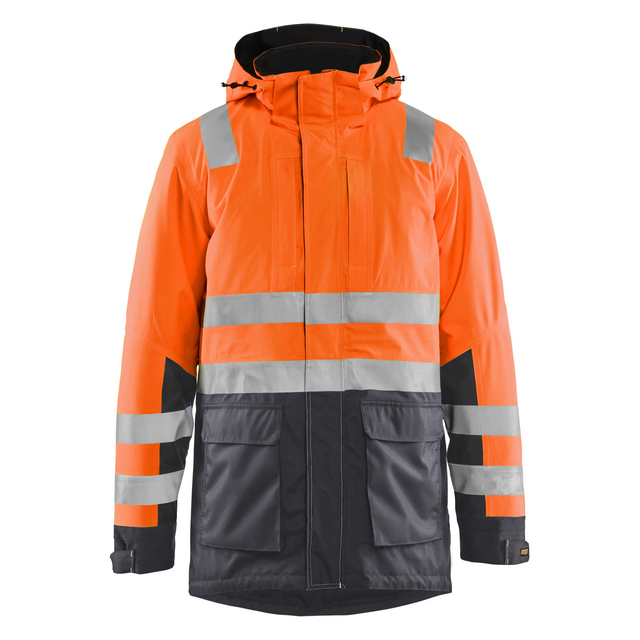VARSELPARKAS 4495 1987 VARSELORANGE/MELLANGRÅ 4XL | Beijerbygg Byggmaterial