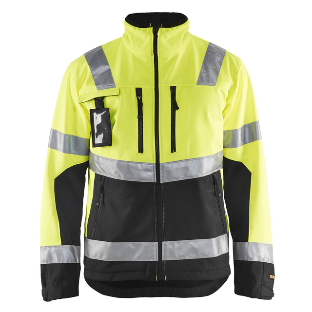 VARSELJACKA 4900 2517 SOFTSHELL VGUL/SVART XXXL | Beijerbygg Byggmaterial