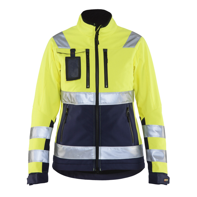 VARSELJACKA 4902 2517 SOFTSHELL DAM VGUL/MARINB XL | Beijerbygg Byggmaterial